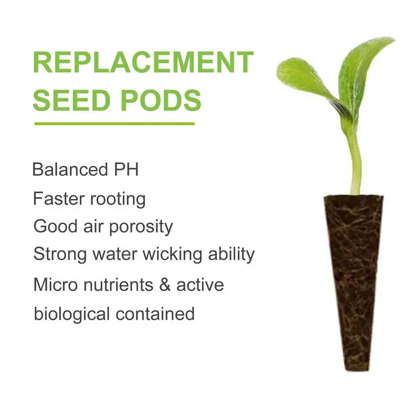 Seed Grow Sponges Replacement Root Growth Sponges Seedling Starter Plugs Seed Starting Pod Hydroponic Garden Planting For Seed Starter Plugs