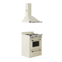 1/6 Doll House Model Furniture Accessories Mini Model Stove and Range Hood 1