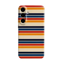 Vibrant Colorful Stripe Pattern Hard PC Phone Case - Galaxy A21s (JSS265)
