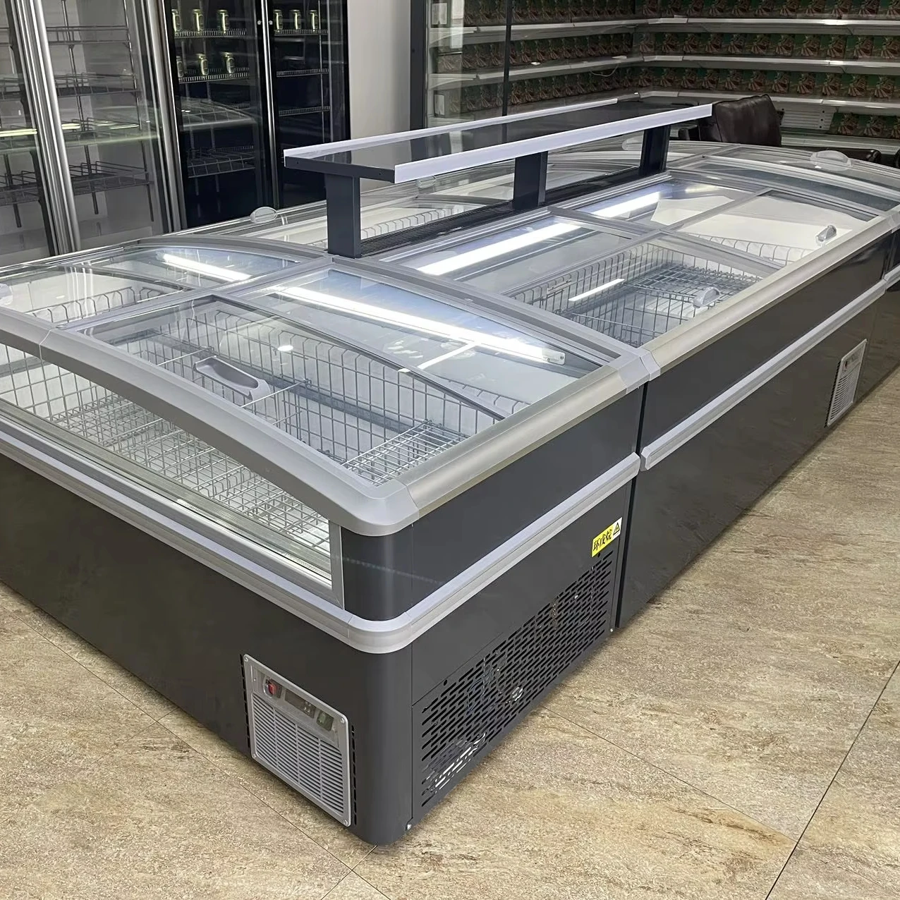 RUITAI Supermarket Fridge Island Display Freezer Refrigerator Factory Direct