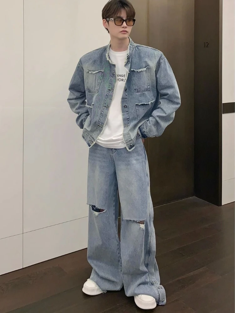 Denim Jackets Ensemble Jeans Homme Fashion Style Blouson Jeans
