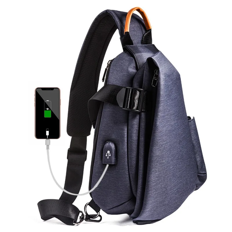 Leisure Men's Shoulder Bags Trend Student Sports Chest Bag Multifunctional Crossbody Bag
