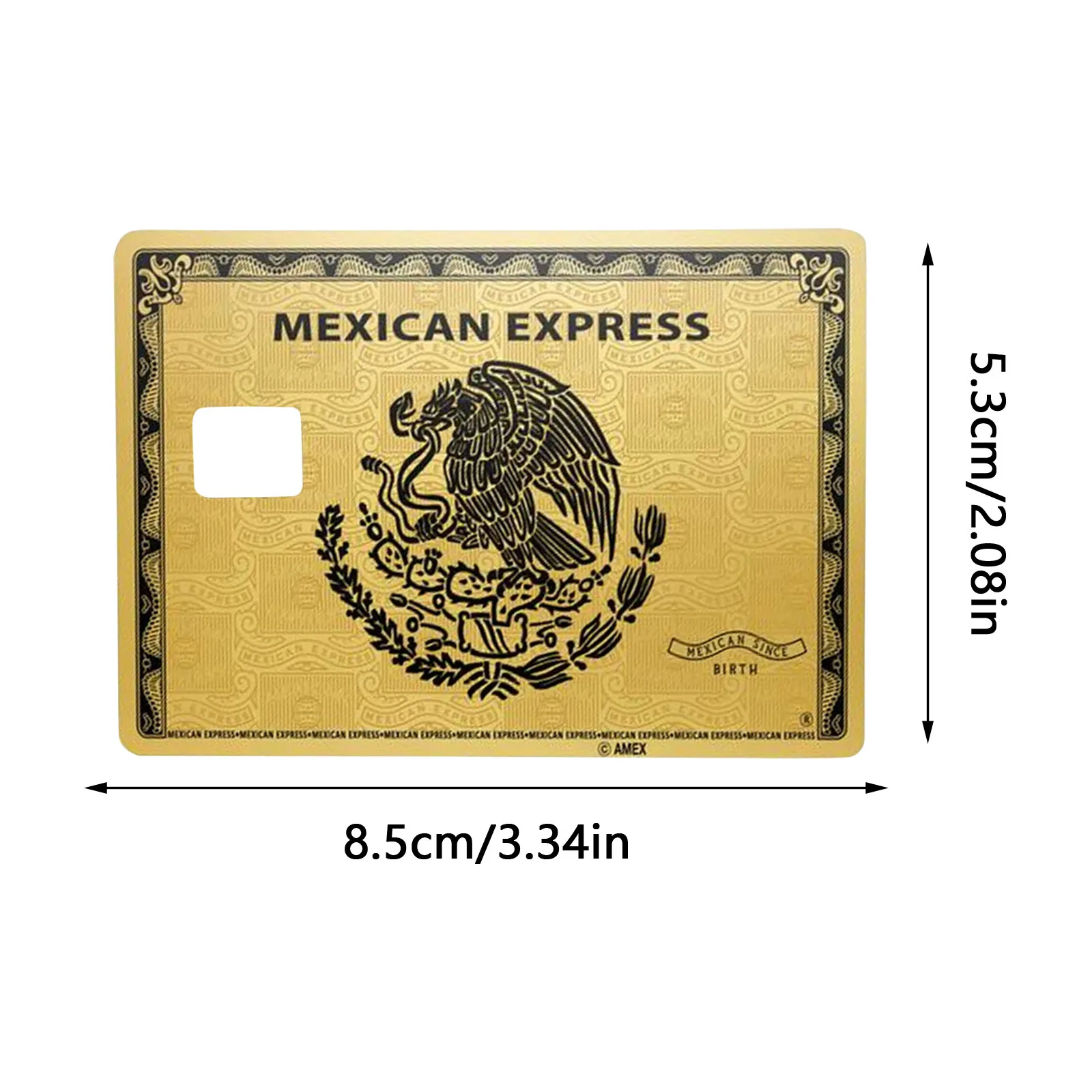 Golden Mexican Express Blackhawk Debit Card Sticker bank card stickers