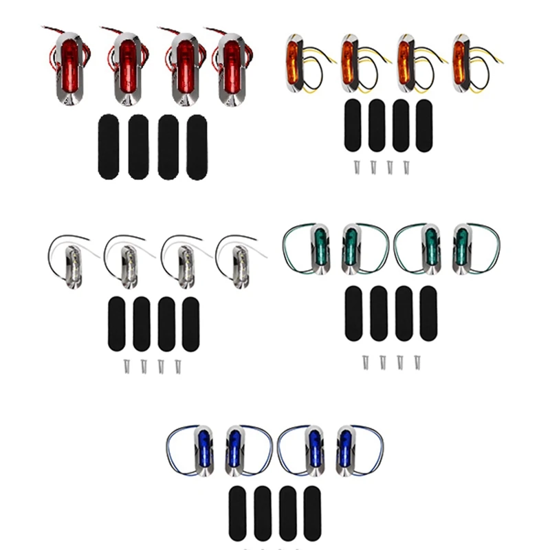 Luce Per Barca Marina Decorazione Per Pozzetto Luce Per Barca Luce Di Navigazione Per Barca Yacht Pesca Pontone 12V 24V 4 Pezzi