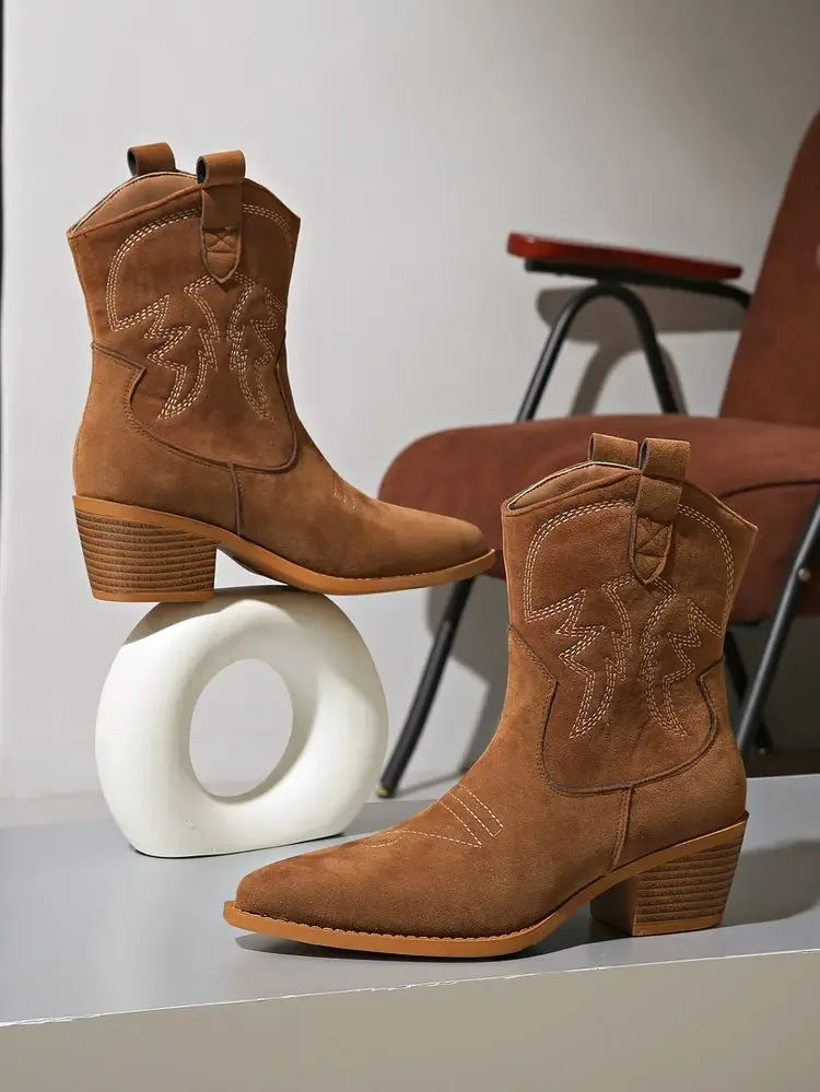 Botas Texana Feminina Cano Curto