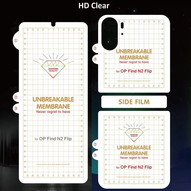 UnBreakable Membrane HD Front Hydrogel Film for OPPO Find N2 Flip