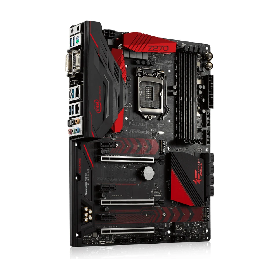 ASRock Fatal1ty Performance　i7-7700K CPU Asrock Fatal1ty Z270 Gaming K6 Placa-mãe LGA1151 Suporte i7