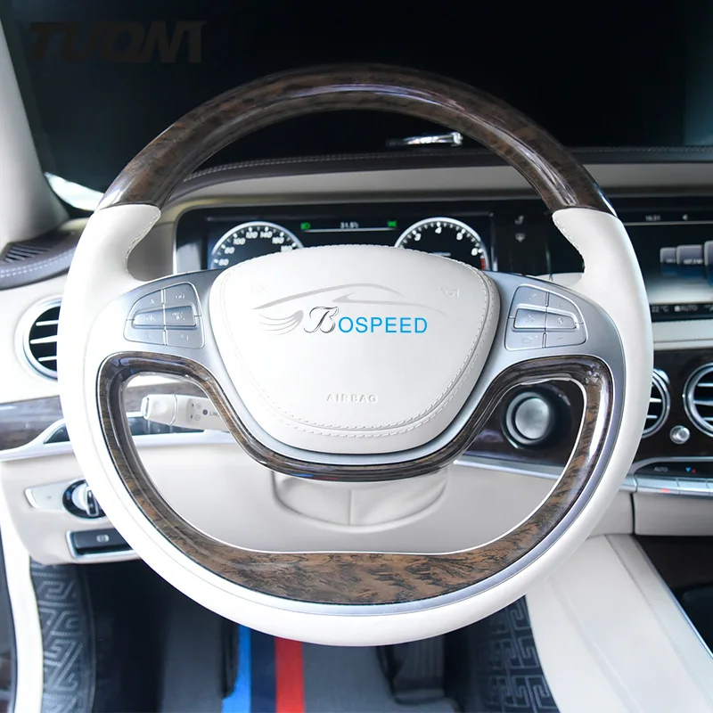 Aggiorna Il Volante A Led In Fibra Di Carbonio In Pelle Per Mercedes Benz W205 Amg W212 W213 Cla C300 W215 W203 Classe S Sl R230 Gl350