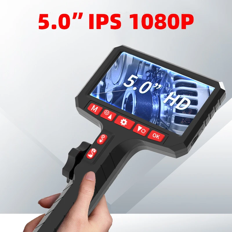 LAFOCH 5inch  Borescope, 3.9mm Camera, HD 1080P with LED Illumination for Automotive Repair, Plumbing Inspection 4