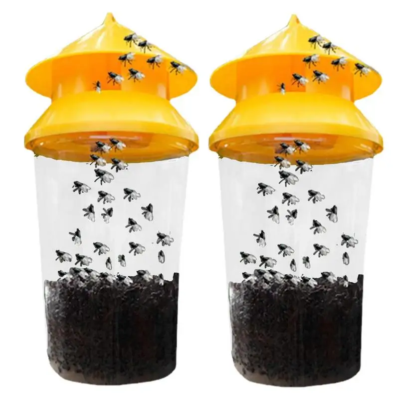 

Reusable Fly Trap Jar Fly Catchers Outdoor Fly Bait Bags Killers Deterrents Widely Used For Stables Orchard Barns Camping