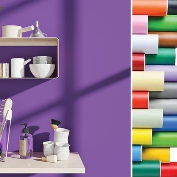 Solid Color Self-Adhesive Waterproof Wallpaper 1