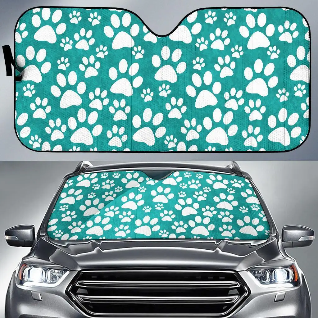 

Paw Pattern Print Auto Sun Shade Car Windshield Window Cover Sunshade