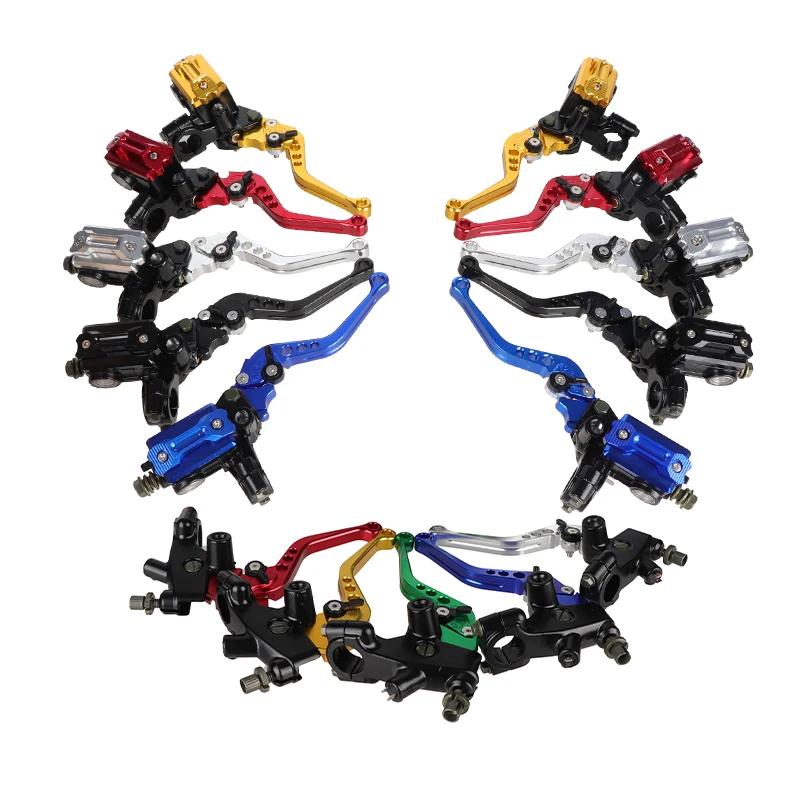 Universal 7/8" 22mm CNC Aluminum Roller Adjustment Motorcycle Master Cylinder Lever Hydraulic Brake Pump Clutch Handle Handlebar