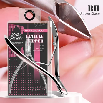 Tronchesi per cuticole Tagliacuticole professionale Tagliacuticole estremamente affilato Strumenti per rimozione cuticole per unghie per manicure in acciaio inossidabile