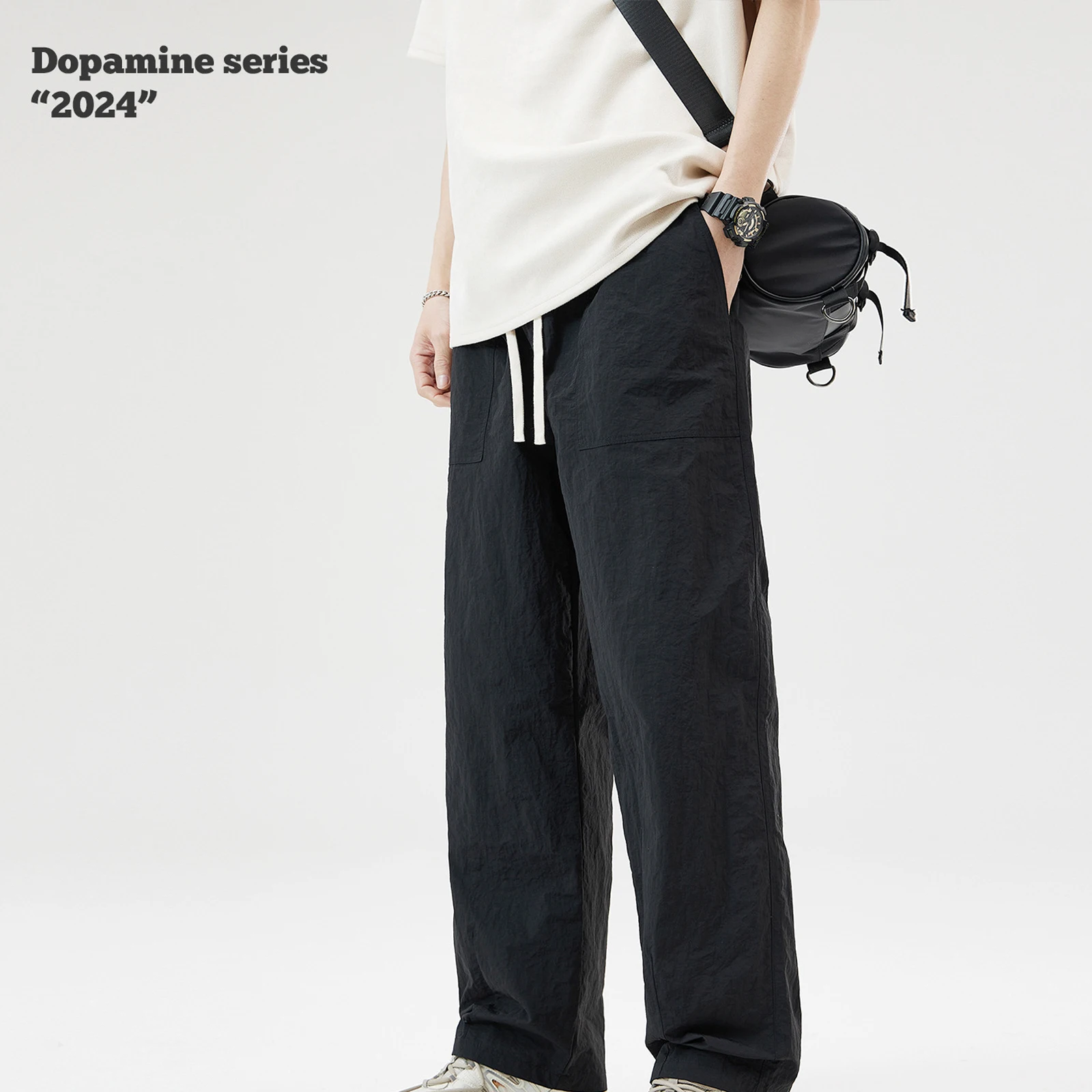 Men's Parachute Cargo Pants Spring Summer New Ins Pants Unisex High Quality High Street Y2K Casual Trousers Male
