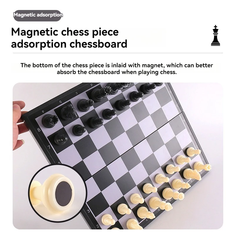 Magnetic Chess Folding Portable Storage for Children's Parent Child Entertainment