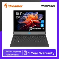 Adreamer Windows Tablet with Keyboard 8GB 128GB 4000mAh 2 In 1 PC Cheap 10 Inch Tablet Windows 11 Intel J4125 2.4G/5G WiFi 1