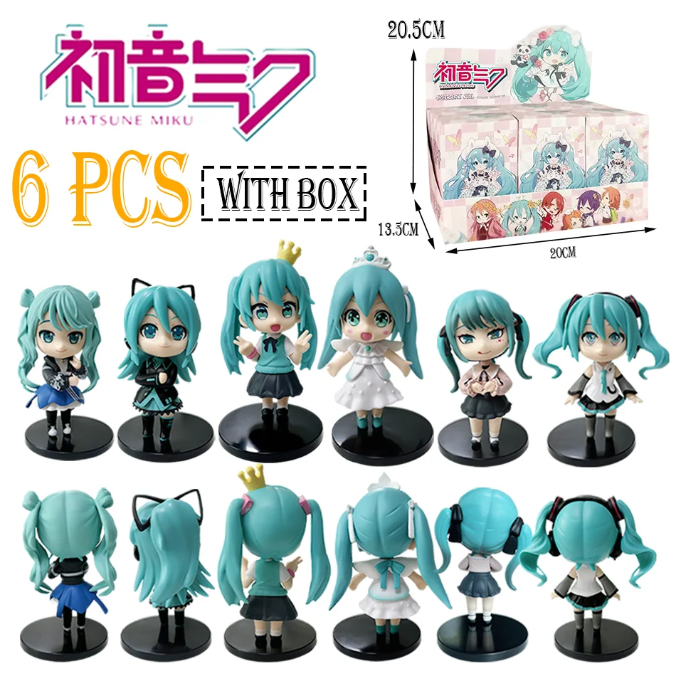 6 PCS Hatsune Miku Q Edition Series Handmade Blind Box Children's
