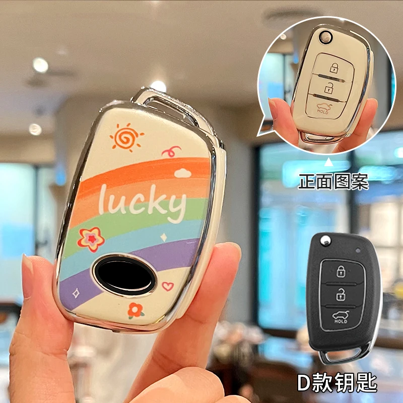 TPUCarFlipKeyCaseCoverforHyundaii10i20i30ix35TucsonSanta