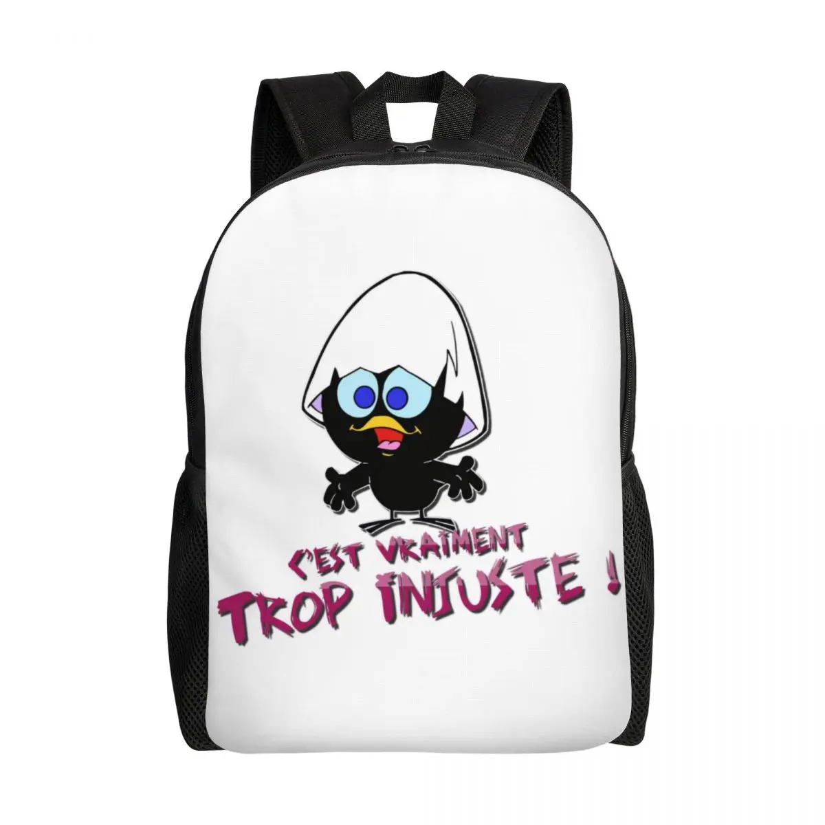 

Personalized Calimero Backpacks Women Men Fashion Bookbag for School College Cartoon Comic Bags