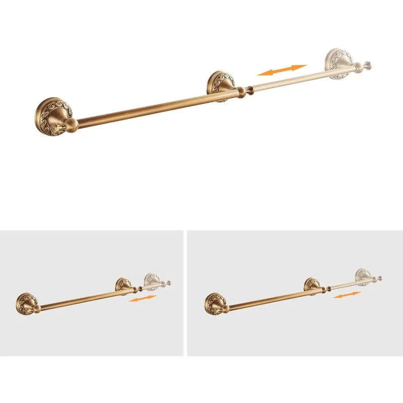 Bathroom Hardware Set,Adjustable Towel Rack,Toilet Roll Paper Holder,Hand Towel Holder,Hook,Bathroom AccessoriesSet Wall Mounted
