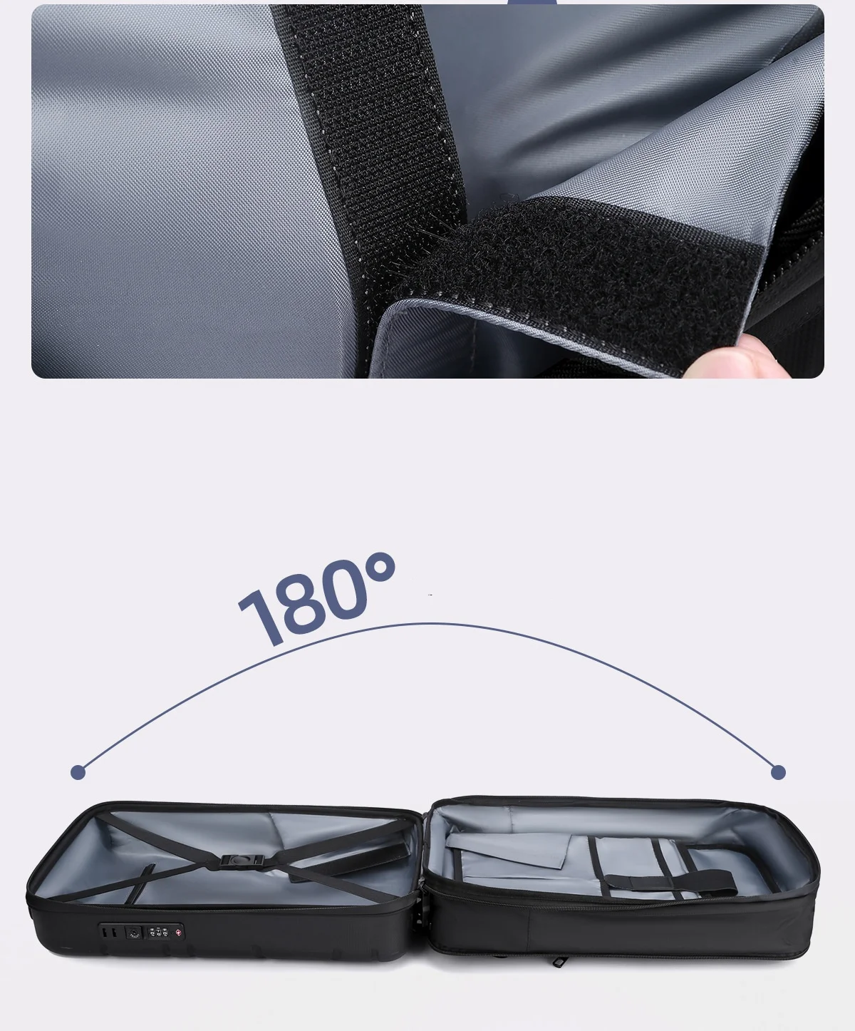 Backpack interior pockets detail