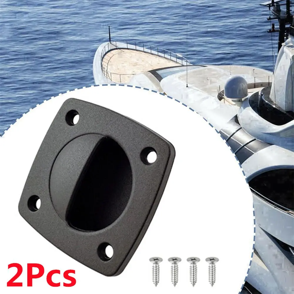 2PcsAccessoriesMarineFlushMountFloorBuckleSquareDeckPull