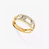 Brillant Large 3 Diamants Move Rings Messica Femmes Bijoux De Luxe Marque Vintage Style Party 1