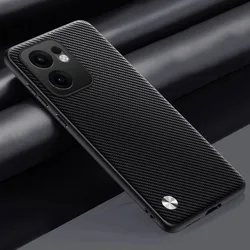 Luxury PU Leather Full Protection Phone Case - Sleek & Stylish Design for OPPO Reno 13FS (TX Black)