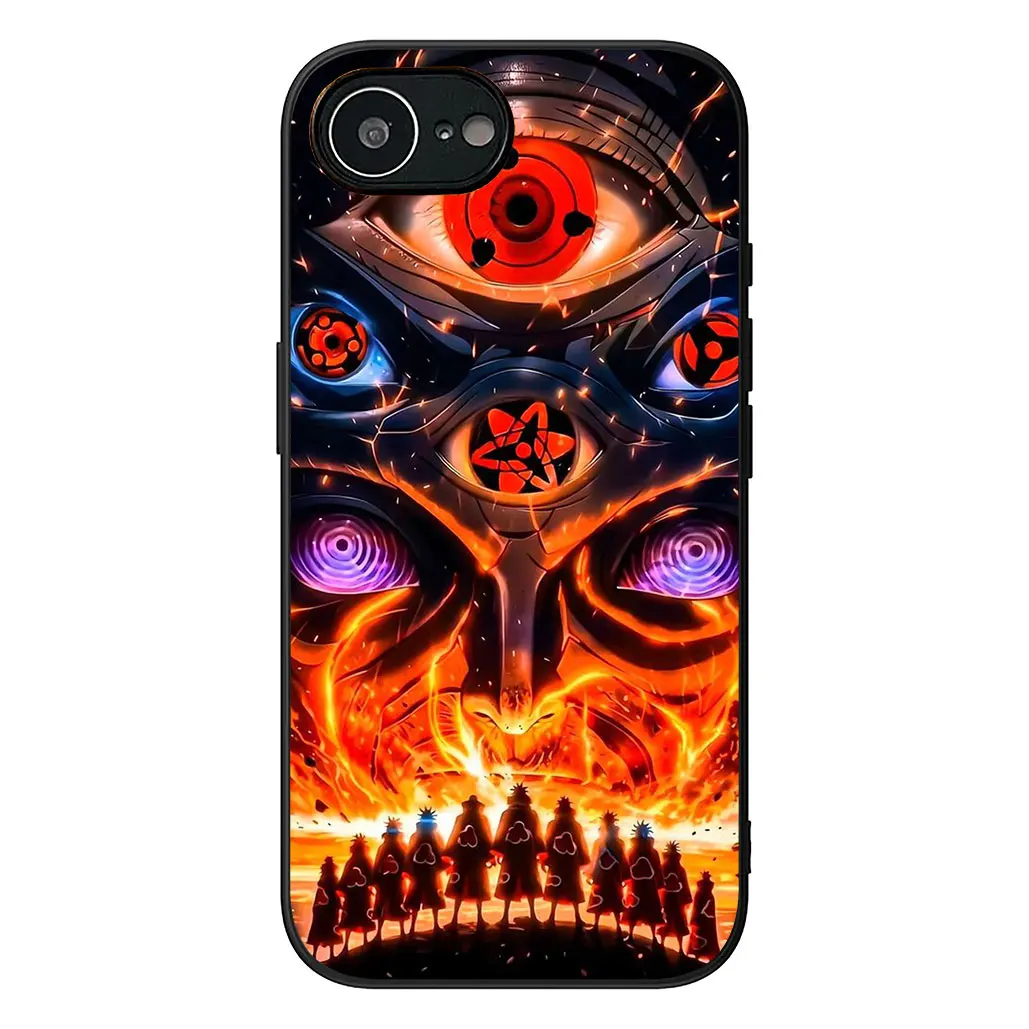 Cartoon Akatsuki Pain Naruto Logo Phone Cover Case