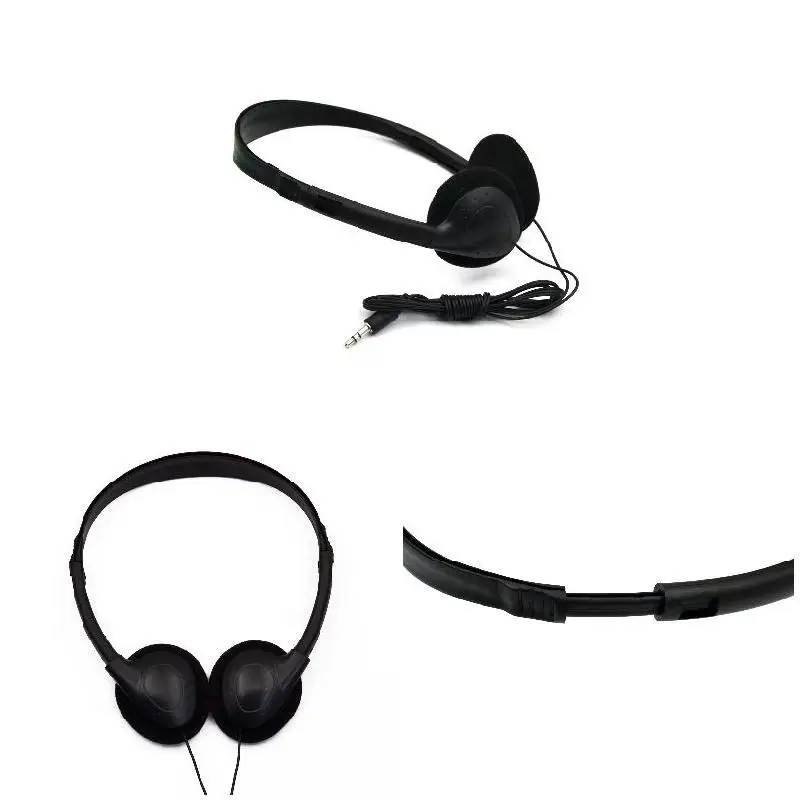 Head-mounted Computer Headset No Microphone Gaming Headset Noise Canceling Sports MP3 Earphone Wired Stereo Headset Universal