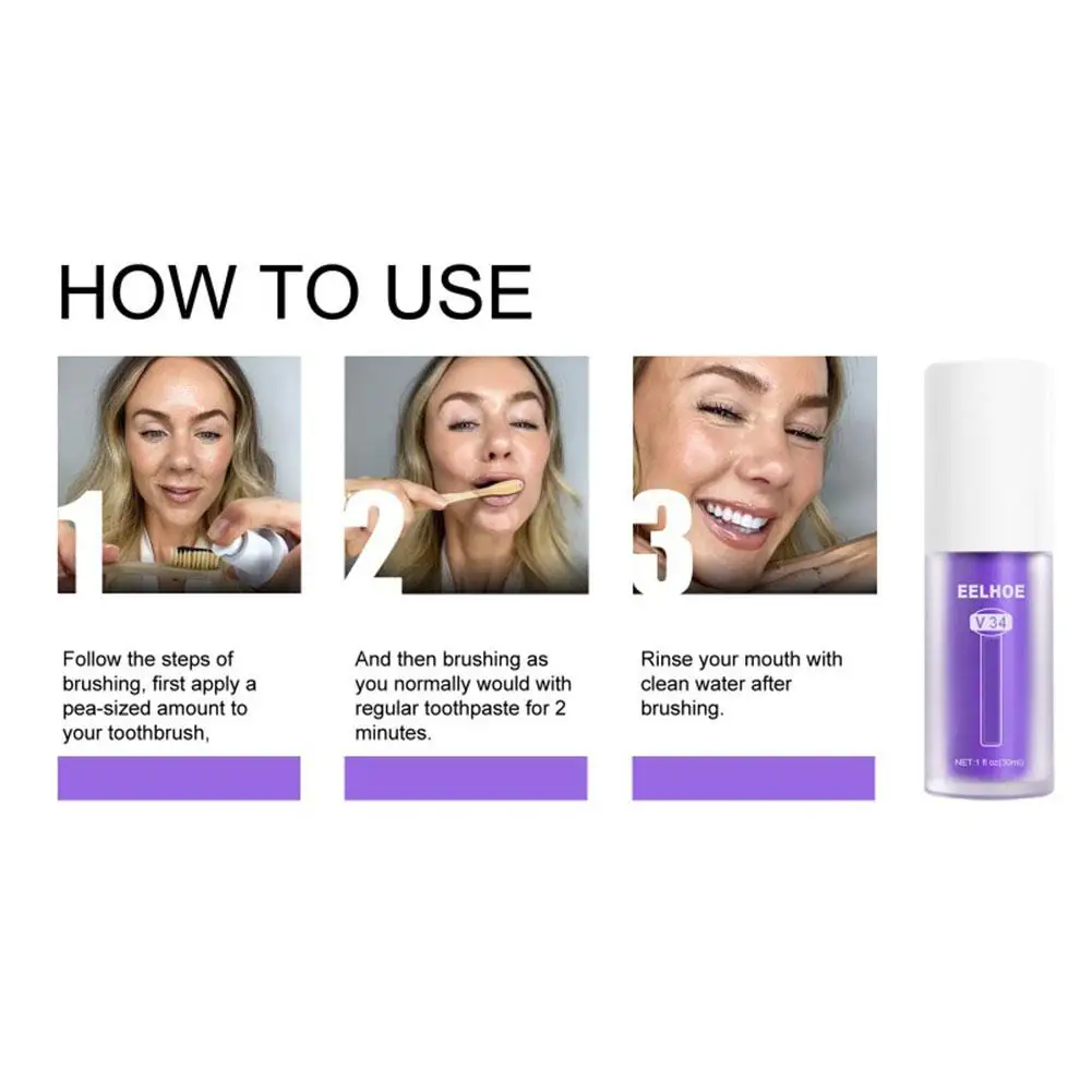 Teeth Whitening Toothpaste Remove Teeth Breath Whitening Brightening Essence Corrector Color Care Oral Stain Free teeth whitening product teeth whitening essence teeth health product
