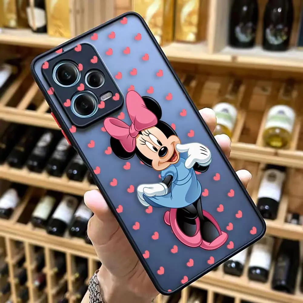 thumbnail image 1 of Matte Case for Redmi NOTE 12 11 10 11S 10S 9 9S 9T 8 7 6 5 4 3PRO PLUS 4G 5G Case Funda Shell Mickey Minnie Mouse Anime Cartoon, 1 of 5