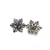 5pc/lot Luxury Snowflake Style Zircon Button Micro Set Zircon Copper Plated Jewelry Accessories DIY Shirt Dress 3