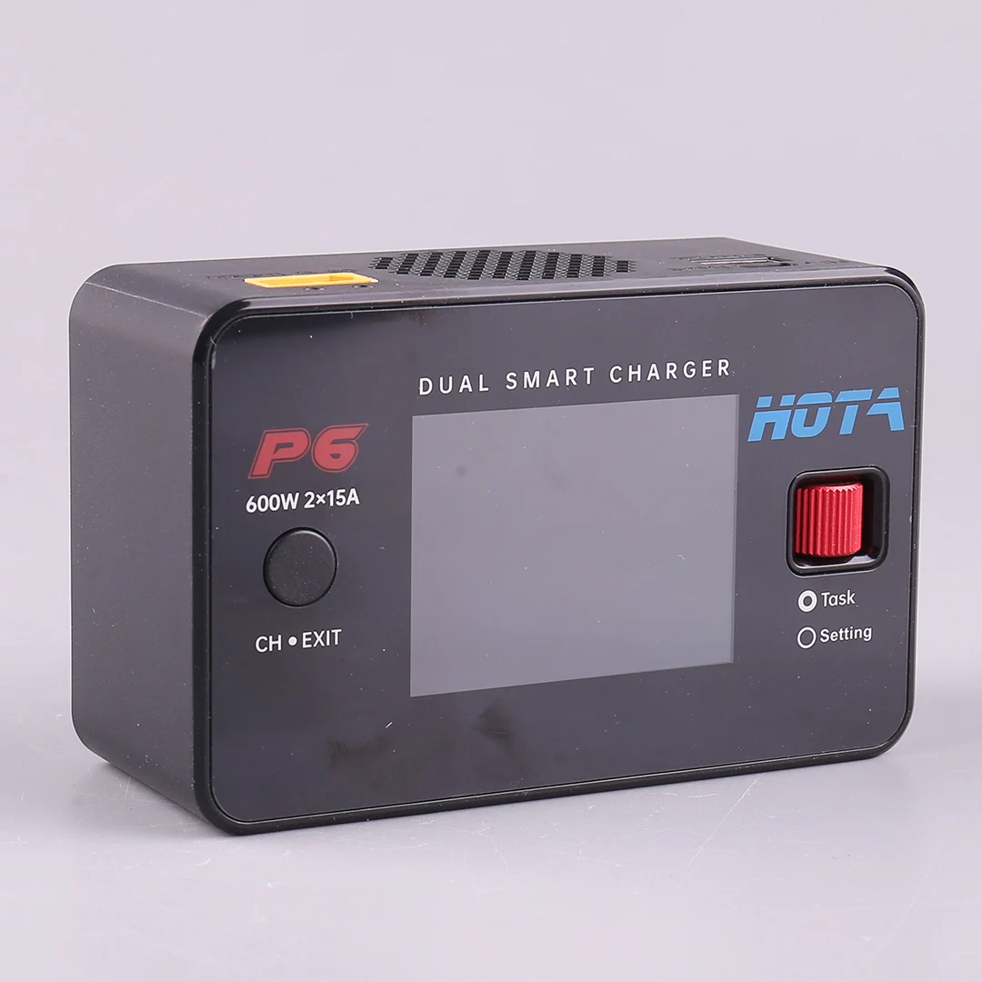 HOTA P6 Двойное интеллектуальное зарядное устройство AC240W DC600W 15A для Lipo LiIon NiMH аккумулятора с зарядкой Type-C для iPhone Samsung thumbnail 4
