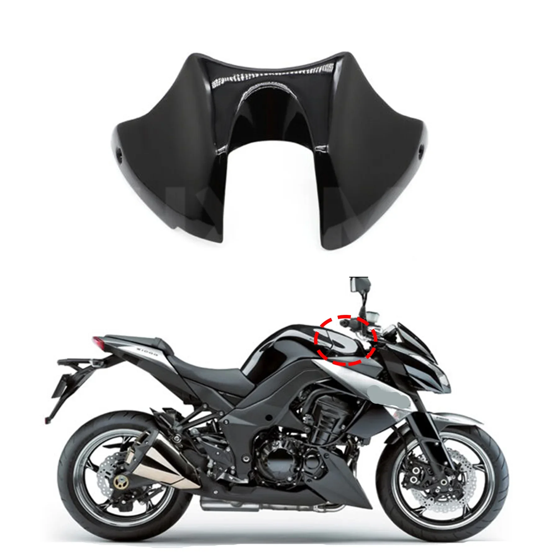 

Tank Cover Fit For Kawasaki Z1000 2010-2013 Motorcycle Accessories Front Fairing Tank Guard Cowl Panel
