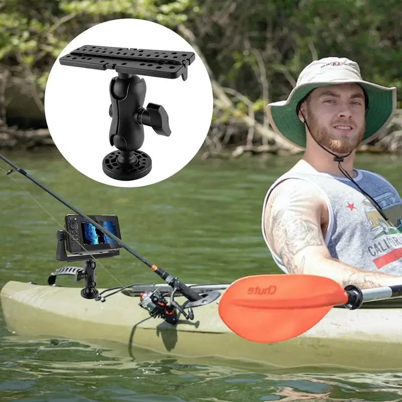 Swivel Fish Finder Mount Base 360 Degree Swivel GPS Navigation Bracket For Marine Boat Kayak