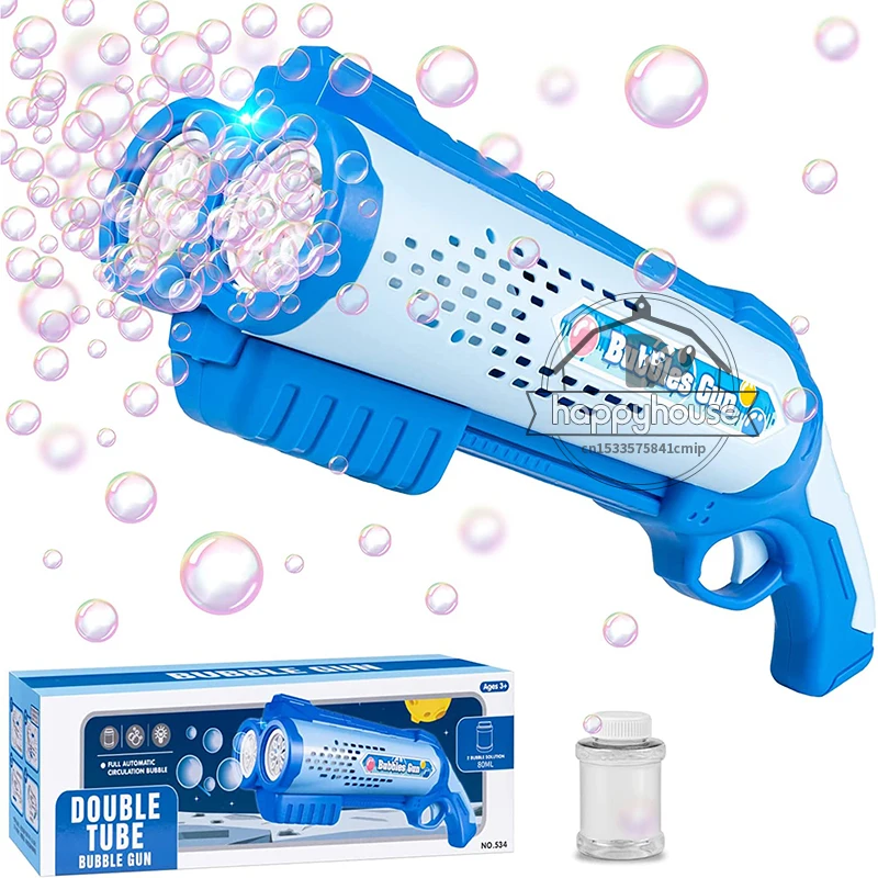 

Automatic Bubble Machine for Kids Bubble Gun with LED Light Rocket Launcher Bubble Blower Children Soap Bubble Maker Outdoor Toy