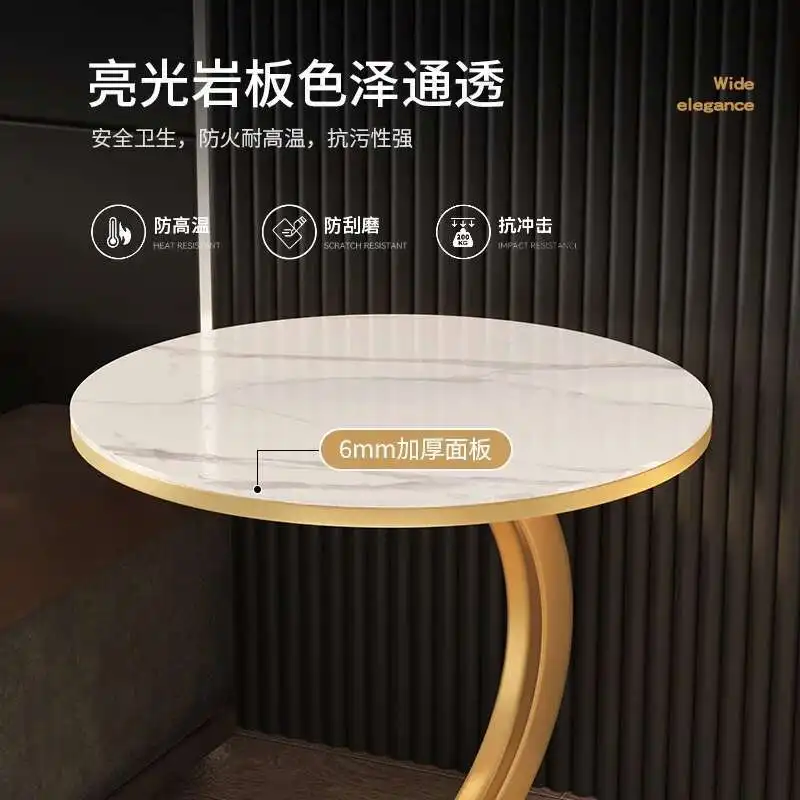 Wood Round Coffee Table Small Living Room Design Side Coffee Tables White Circle Tea Stolik Kawowy Nordic Modern Furniture