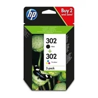 Hp 302 Nero + Tricolore Multipack Originale X4D37Ae