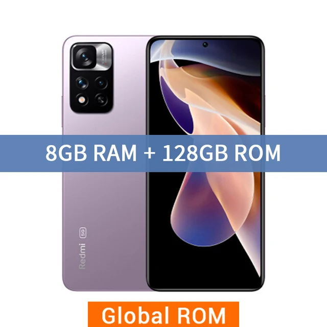 Xiaomi smartphone redmi note 11 pro global ROM 6GB/8GB RAM+128GB / 256GB ROM 108mp camera size 920 octal core 67W fast charging tmobile android phones Android Phones