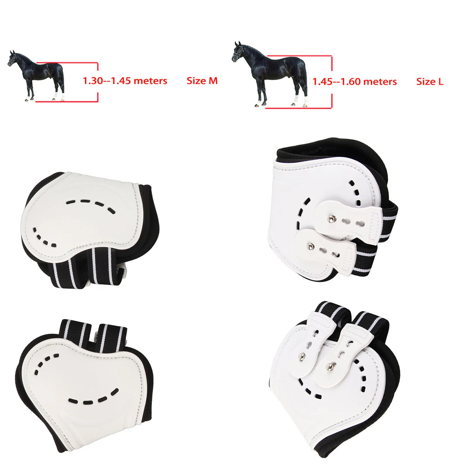 Horse Fetlock Boots Impact Resistant Breathable Horse Hind Leg Boots for Horse Protective Equipment 6