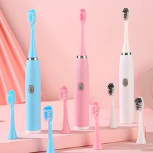 

Electric Toothbrush 360 Super Sonic Adult Kids Smart Timer Whitening Toothbrush IPX7 Waterproof Replaceable AA Battery Version