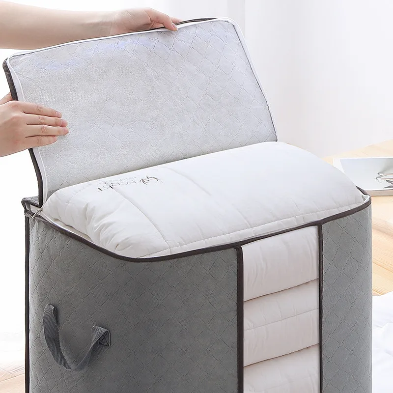 

Wardrobe Quilt Folding Storage Bag Blanket Closet Home Clothes Under-Bed Storage Tidy Case High Capacity Dustproof Organizer Box