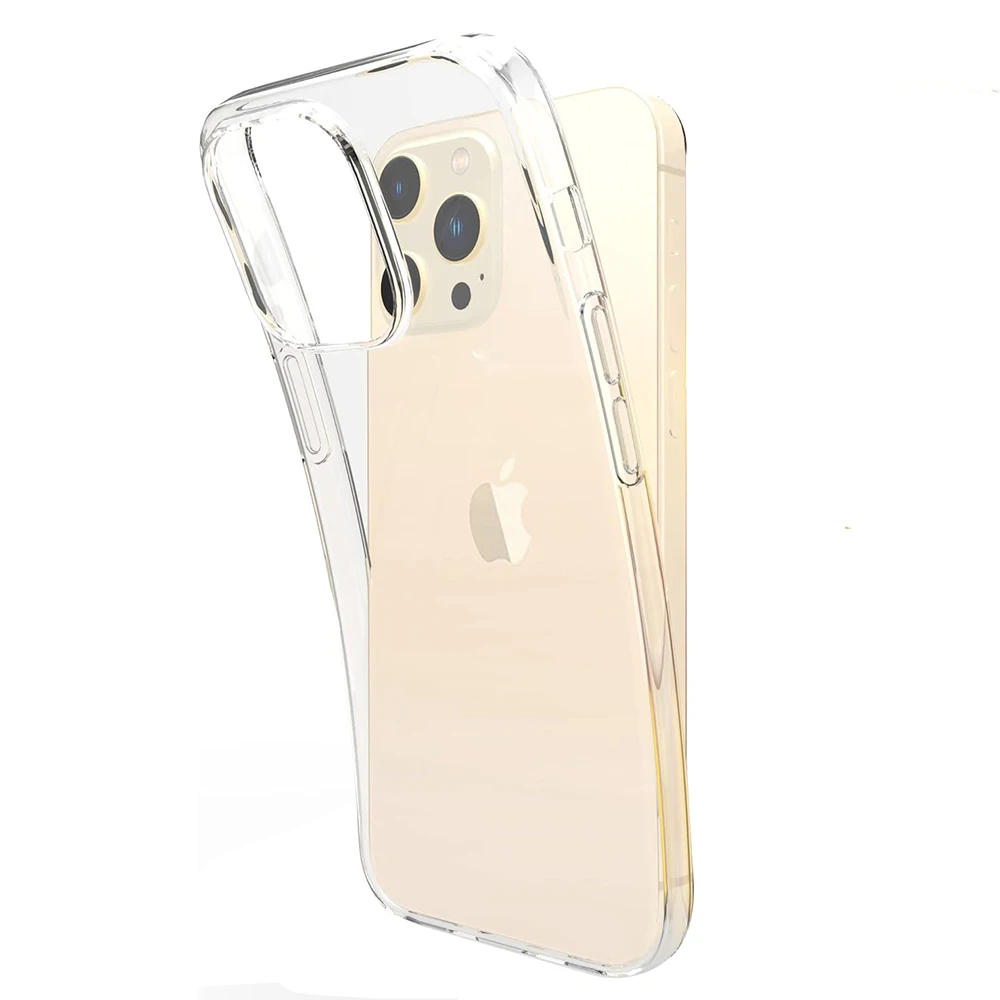 รูปสินค้า เคสซิลิโคนโปร่งใสสำหรับ iPhone 16/15/14/13/12/11 Pro Max