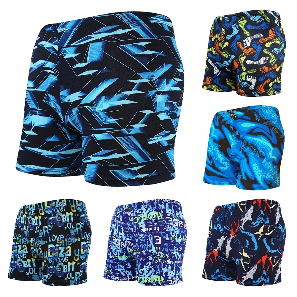 Swim Trunks Men's Colorful Print Quick Dry Swimwear Men Trunks Swim Shorts Slim Fit Swimming Trunks for Beach Surf Beachwear swim trunks swim shorts