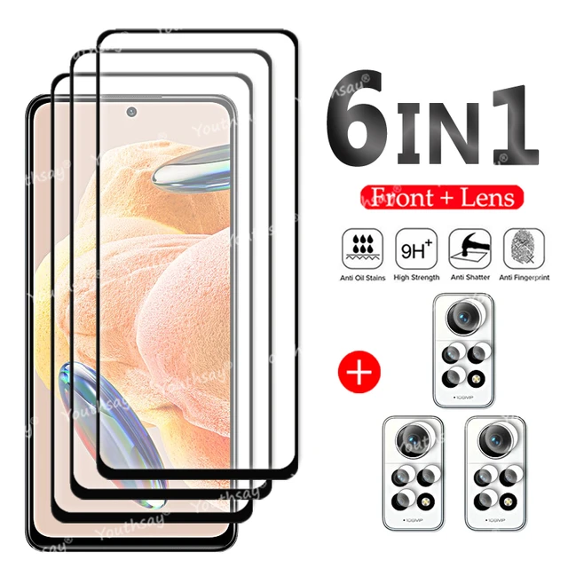 OcioDual Protector de Pantalla Cristal Templado Negro para Xiaomi Redmi  Note 12 Pro 4G/pro Plus 5G