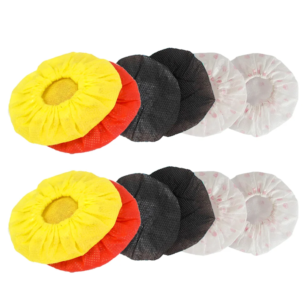 

66 Pcs Dust-proof Handheld Microphone Hair Coloring Ear Cap Non-woven Fabric Cover for