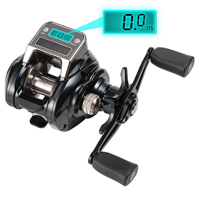 Rechargeable 7.2:1 Digital Fishing Baitcasting Reel w/ Accurate