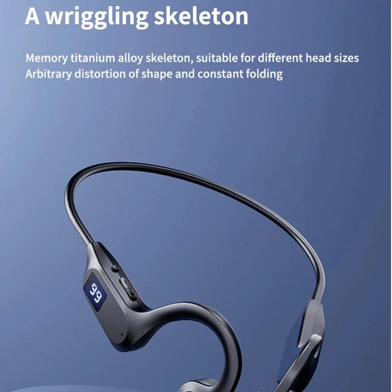 รูปสินค้า หูฟังกีฬา Air Conduction V5.3 คล้องหู จอแสดงผลดิจิตอล